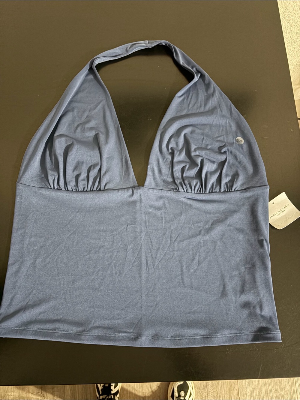 American Eagle Outfitters Blue Halter Bandeau Top
